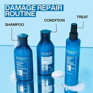 Redken Extreme Shampoo | Anti-Breakage & Repair for Damaged Hair | Infused With Proteins