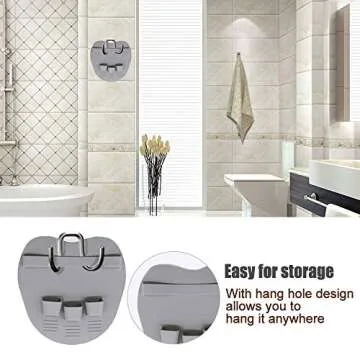 1 Pack Soft Silicone Shower Brush Body Wash Bath Exfoliating Skin Massage Scrubber, Dry Skin Brushing Glove Loofah, Fit for Sensitive and All Kinds of Skin