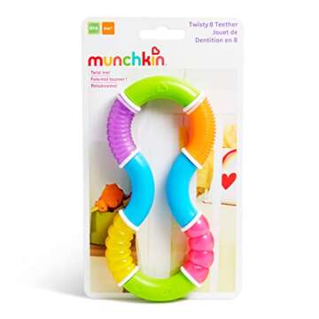 Munchkin® Twisty Figure 8 Baby Teether Toy, BPA Free, 6+ Months