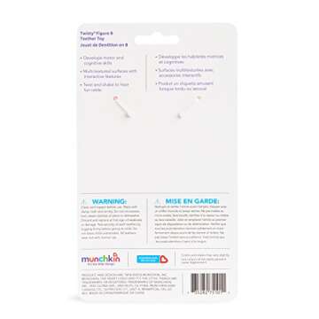 Munchkin® Twisty Figure 8 Baby Teether Toy, BPA Free, 6+ Months