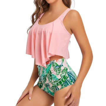 Stylish Edelqual Tankini Swimsuit with Tummy Control