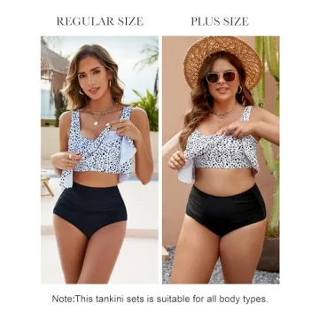 Stylish Edelqual Tankini Swimsuit with Tummy Control