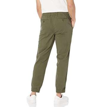 Amazon Essentials Joggers for Men, Cotton, Slim-Fit, Comfortable, Stylish, X-Small, Olive