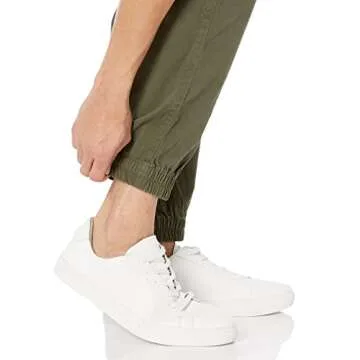Amazon Essentials Slim-Fit Joggers for Men, Olive, Comfortable