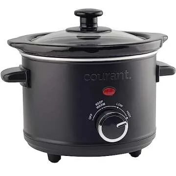Courant Mini Slow Cooker 1.6 Quart with Easy Options