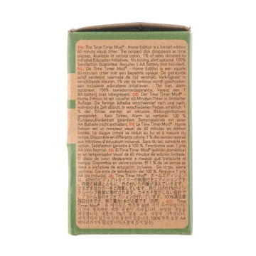 TIME TIMER Home MOD - 60 Minute Kids Visual Timer Home Edition - for Homeschool Supplies Study Tool, Timer for Kids Desk, Office Desk and Meetings with Silent Operation (Fern Green)