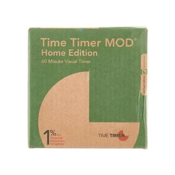 TIME TIMER Home MOD - 60 Minute Kids Visual Timer Home Edition - for Homeschool Supplies Study Tool, Timer for Kids Desk, Office Desk and Meetings with Silent Operation (Fern Green)