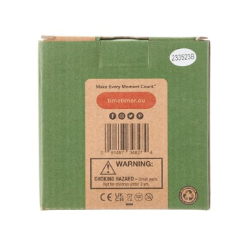 TIME TIMER Home MOD - 60 Minute Kids Visual Timer Home Edition - for Homeschool Supplies Study Tool, Timer for Kids Desk, Office Desk and Meetings with Silent Operation (Fern Green)