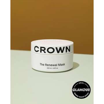 CROWN AFFAIR - The Renewal Mask, All hair types, Rebuilding Mask for Over-Processed, Bleached, or Da...