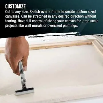 U.S. Art Supply Professional Unprimed Canvas Roll - 36"x6yd