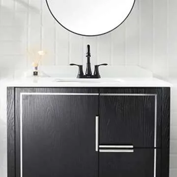 PARLOS Bathroom Sink Faucet with High Arc Design and Drain Assembly