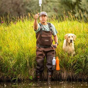 HISEA Neoprene Fishing Chest Waders for Men with Boots Cleated Bootfoot Waterproof Mens Womens Wader Fishing & Hunting Wader