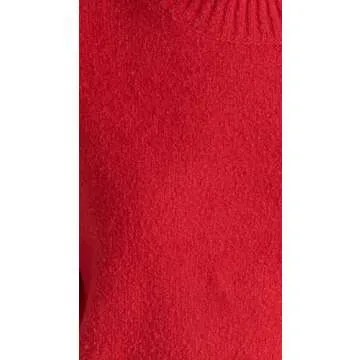 AYR Women's The Little Softie Sweater in Lipstick Red - Soft Comfort