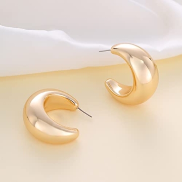 Apsvo Extra Large Gold Hoop Earrings for Women