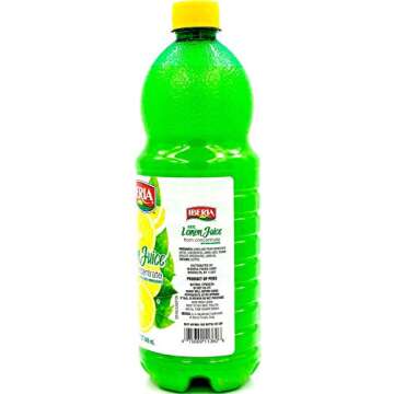 Iberia 100% Lemon Juice - Convenient & Versatile Flavoring