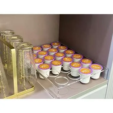 IEEK Coffee Pod Organizer for K-Cups - Stylish & Functional
