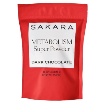 SAKARA Metabolism Super Powder, 30 Servings - Metabolism Drink Powder to Help Digestive Health & Blo...