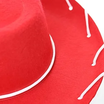 GiftExpress Red Cowboy Hat for Kids - Costume Accessory