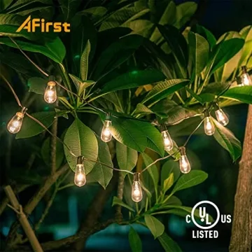 Afirst 20FT Connectable Edison String Lights - Waterproof Vintage Style