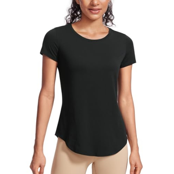 CRZ YOGA Pima Cotton Women's Short Sleeve Shirt