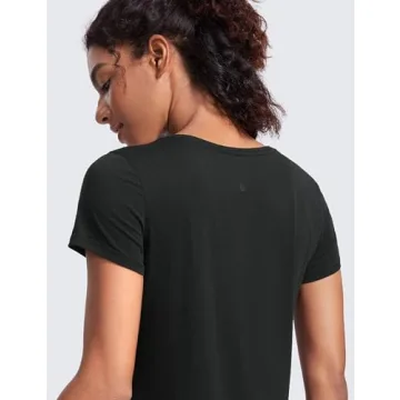 CRZ YOGA Pima Cotton Women's Short Sleeve Shirt