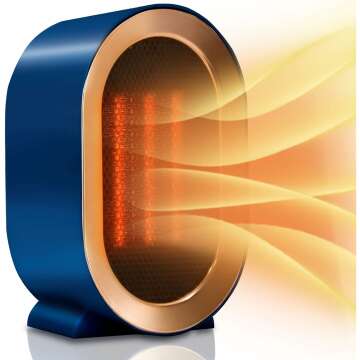 Compact Electric Space Heater for Indoor & Office Use