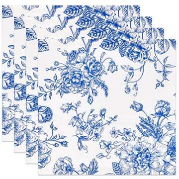 Floral Cocktail Beverage Napkins - Disposable for Celebrations