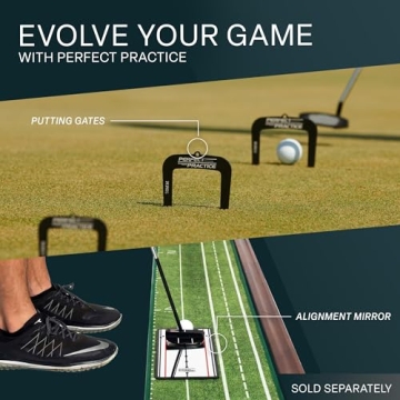 Premium 8ft Golf Putting Mat with Auto Ball Return