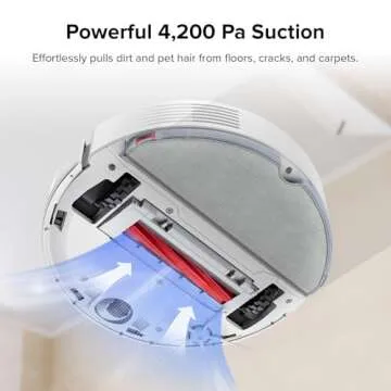 roborock Q7 Max Robot Vacuum and Mop Combo, 30-Level Water Flow Control, 4200Pa Suction, PreciSense LiDAR Navigation, No-Go & No-Mop Zones, App & Voice Control, Ideal for Pet Hair