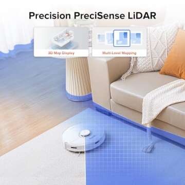 roborock Q7 Max Robot Vacuum and Mop Combo, 30-Level Water Flow Control, 4200Pa Suction, PreciSense LiDAR Navigation, No-Go & No-Mop Zones, App & Voice Control, Ideal for Pet Hair