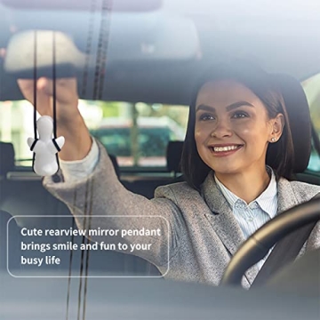 Alwoligag Duck Car Pendant Charming Rearview Accessory