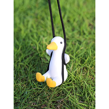 Alwoligag Duck Car Pendant Charming Rearview Accessory