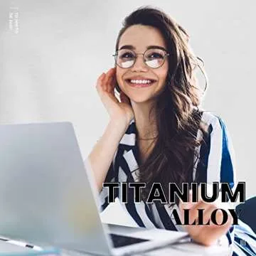 livho Blue Light Blocking Glasses, Retro Round Fake Eyeglasses Frames Anti UV Ray Filter Computer Gaming Glasses Women Men (Gun Frame,Transparent lens)