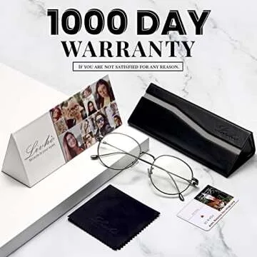 livho Blue Light Blocking Glasses, Retro Round Fake Eyeglasses Frames Anti UV Ray Filter Computer Gaming Glasses Women Men (Gun Frame,Transparent lens)