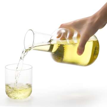 Bekith 25 OZ Bedside Water Carafe and Tumbler Set