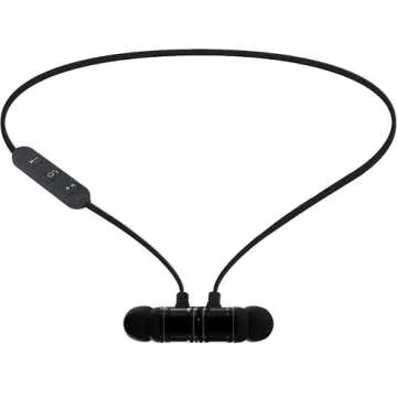 iJoy Headphones Wireless Bluetooth- Wireless Sports Earbuds IPX4 Sweatproof- Sport Headphones with Microphone, Bluetooth Earbuds for Workout, Running, Gym (Black)