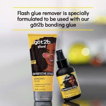 Got2b Glued Flash Glue Remover 4 oz for Easy Wig Adhesive Removal