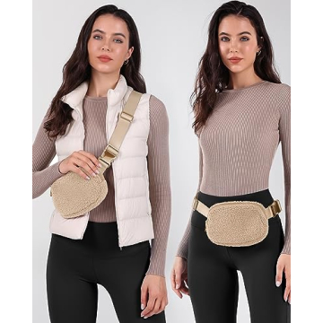 ODODOS Adjustable Mini Belt Bag for Travel and Workouts