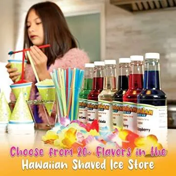 Hawaiian Shaved Ice Kid-Friendly S700 Classic Snow Cone and Shaved Ice Machine with Instruction Manual, Tip Card, and 1-year Manufacturer’s Warranty, 120V, White