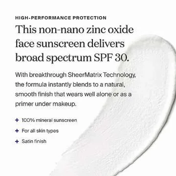 Supergoop! Mineral Sheerscreen SPF 30 PA+++, 0.5 fl oz - 100% Mineral, Broad Spectrum Face Sunscreen + Primer + Helps Filter Blue Light - Satin Finish - For All Skin Types