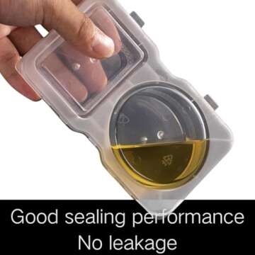 5PCS Double Compartment Condiment Containers with Lids, Portable Reusable Sauce Container,2 Compartment Snack Containers for Condiments or Dips, 2024 New Disposable 2 Compartment Snack Containers