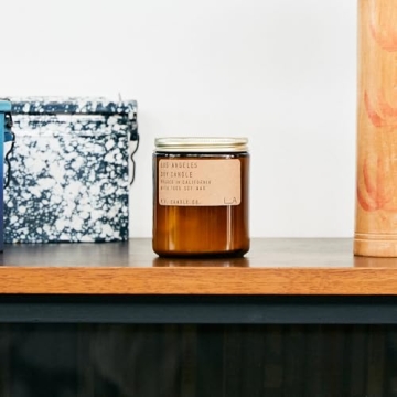 P.F. Candle Co. Classic Soy Wax Candle in Amber Jar