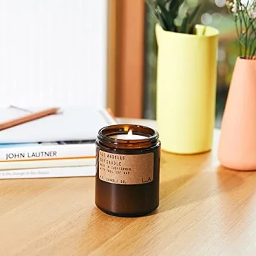 P.F. Candle Co. Classic Soy Wax Candle in Amber Jar