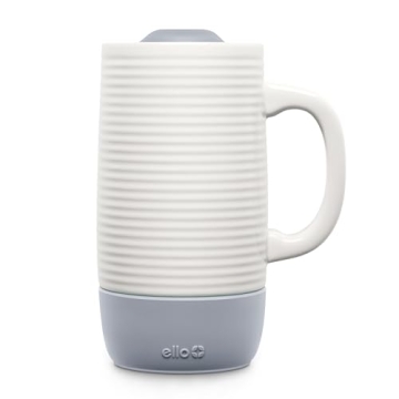Ello Jane 18oz Ceramic Travel Mug - Stylish, Splash-Resistant, Perfect for Coffee & Tea