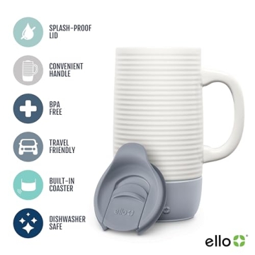 Ello Jane 18oz Ceramic Travel Mug - Splash Resistant