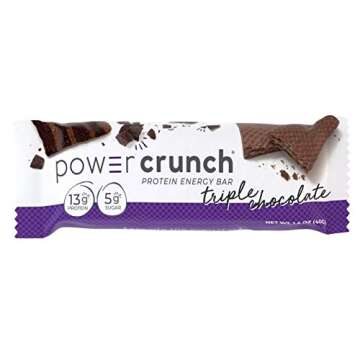 Power Crunch Triple Chocolate 5 Count Snack Food Bars