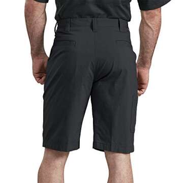 Dickies mens 11 Inch Temp-iq Performance Hybrid Work Utility Shorts, Black, 34 Regular US