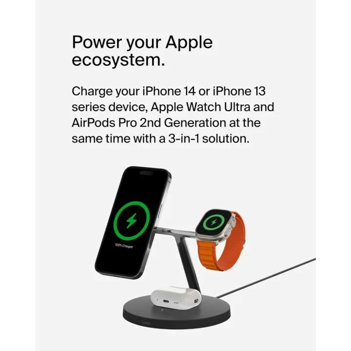 Fast 3-in-1 MagSafe Charger for Apple Devices