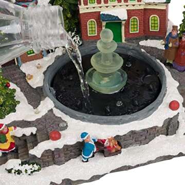 Light-up Animated Musical Fountain for Christmas Decor