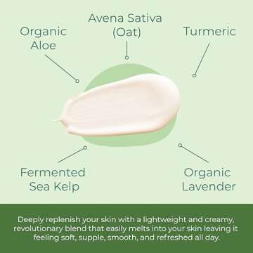 Sea-El Lamina Sea Kelp Day Cream Hydrating & Firming Anti Aging Glow Natural & Organic Dry Skin Care - Daily Face Moisturizer for Women & Men - 2 Oz